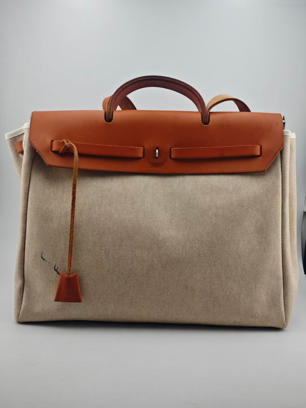 Hermes Canvas Beige Crossbody