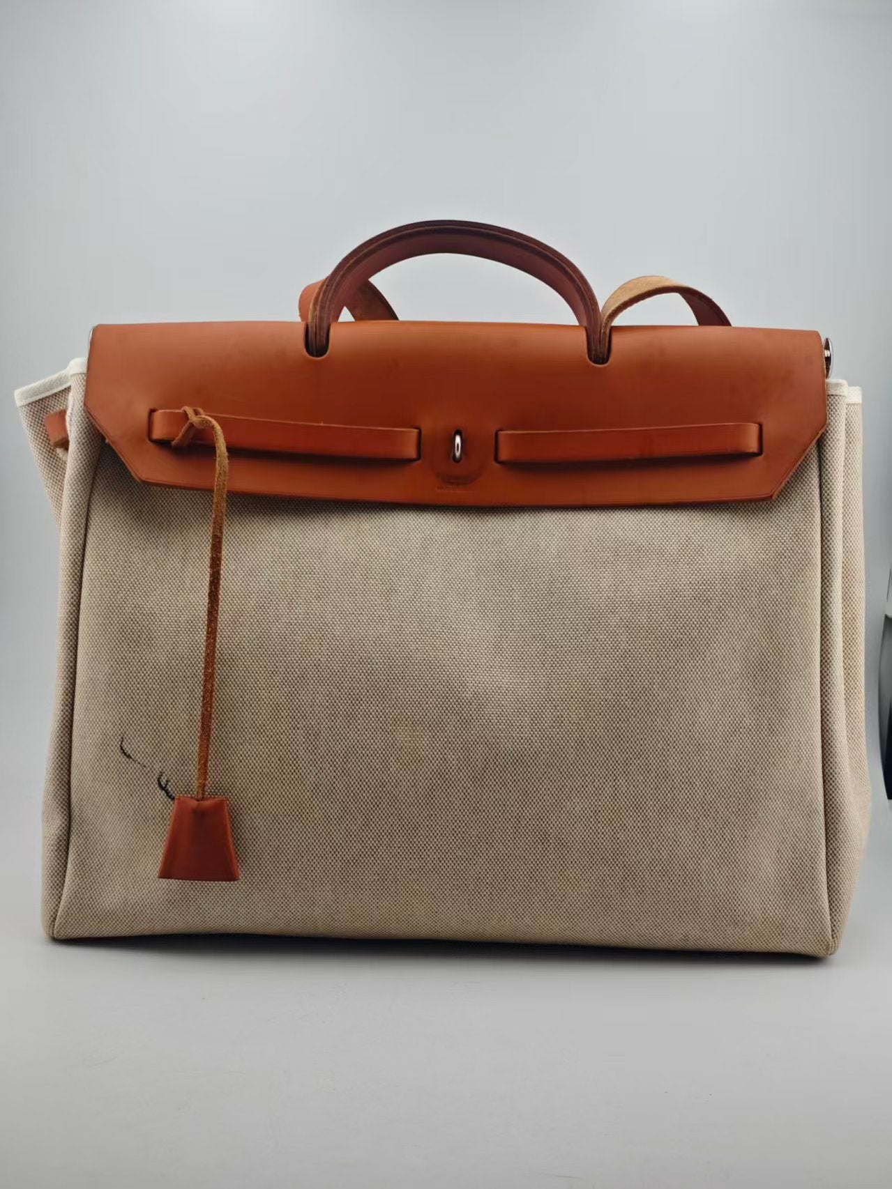 Hermes Canvas Beige Crossbody