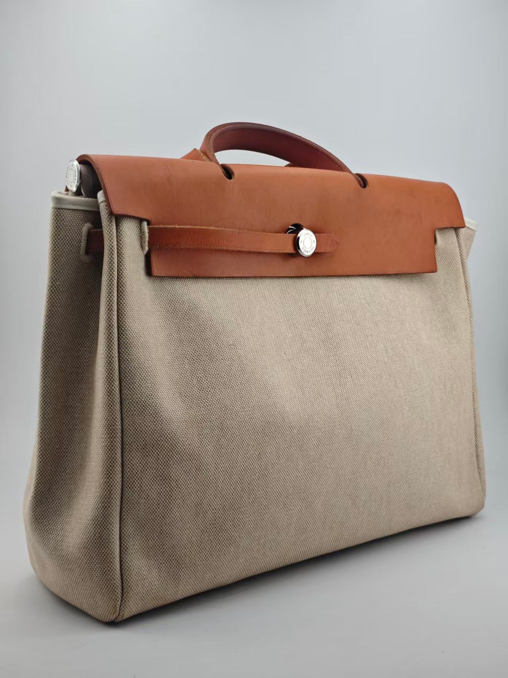 Hermes Canvas Beige Crossbody