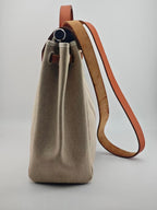 Hermes Canvas Beige Crossbody