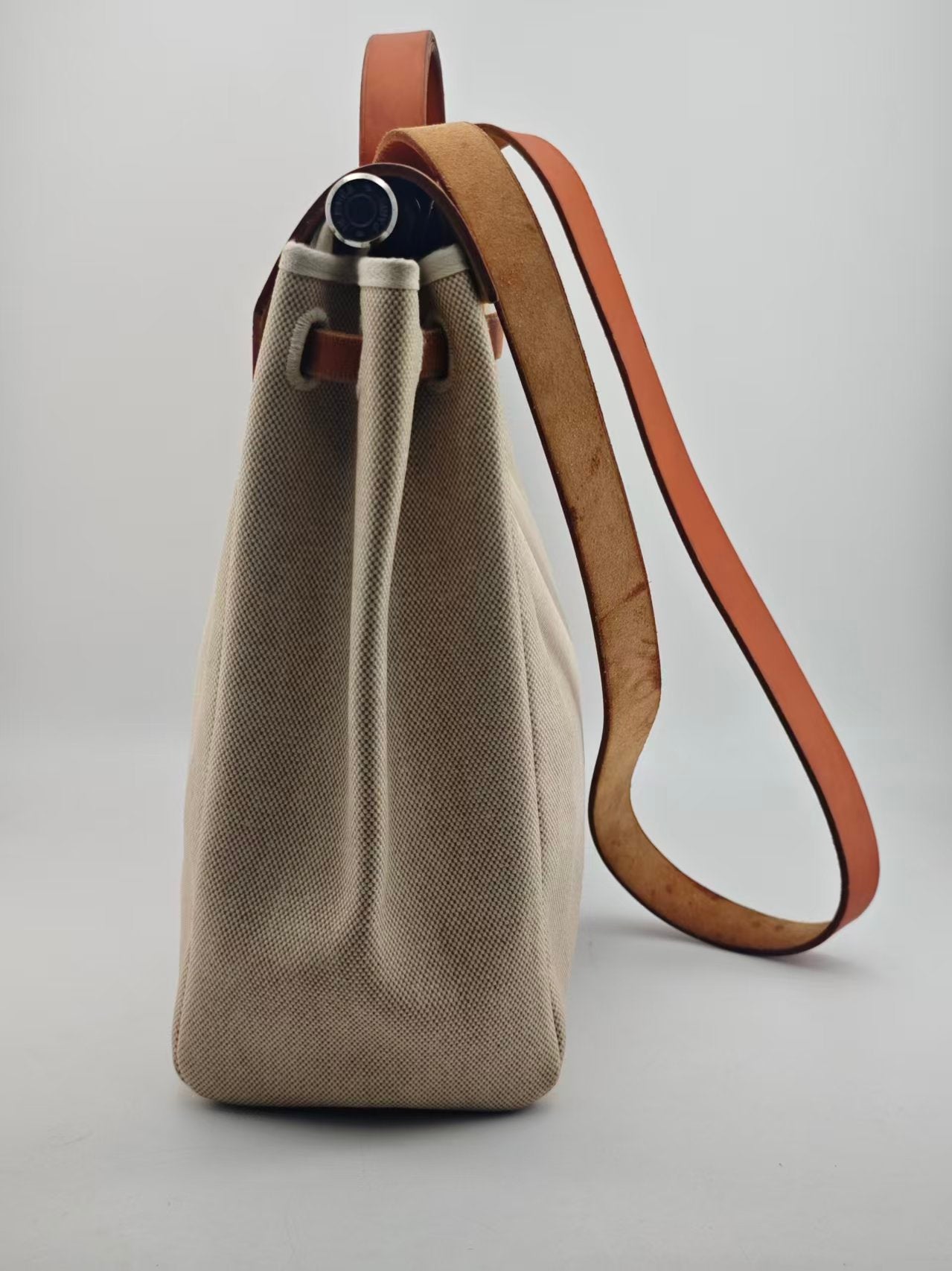 Hermes Canvas Beige Crossbody