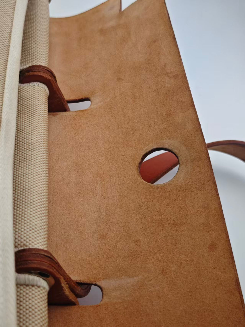 Hermes Canvas Beige Crossbody