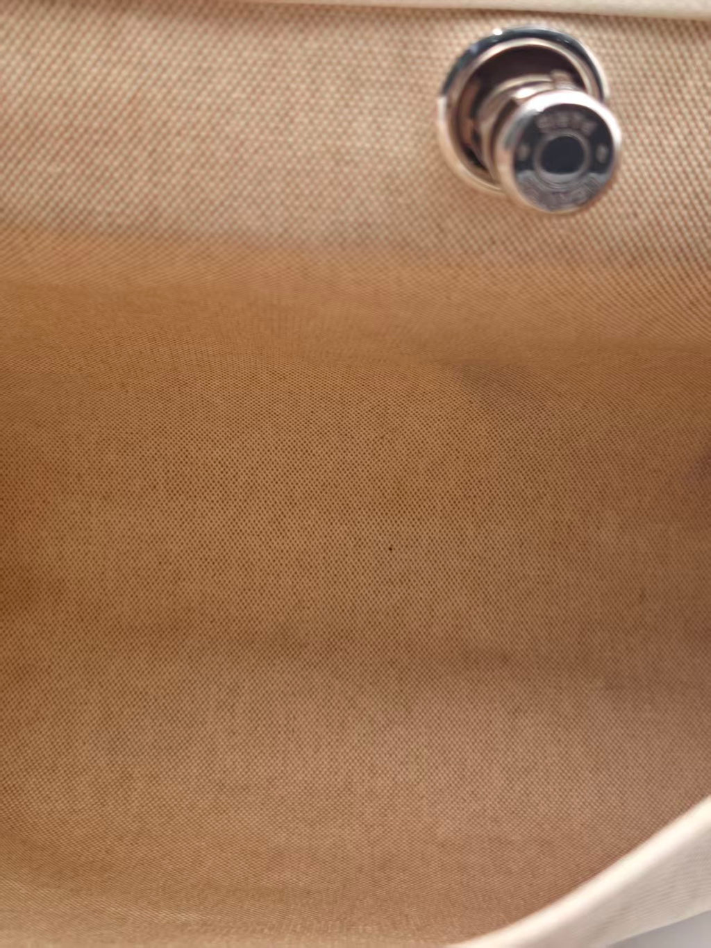 Hermes Canvas Beige Crossbody