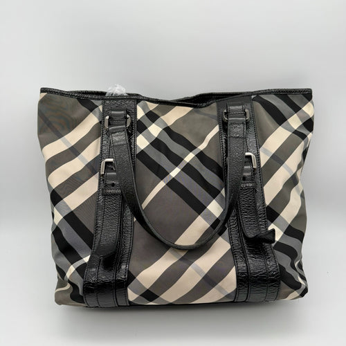 Burberry Canvas Black Satchel