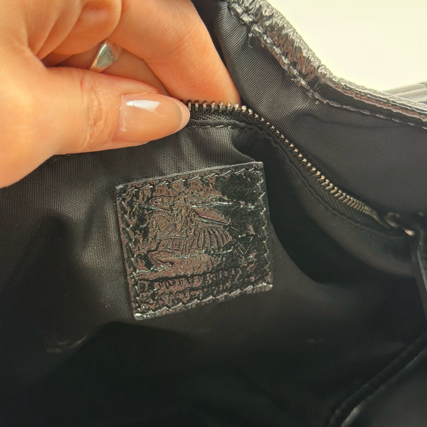 Burberry Canvas Black Satchel
