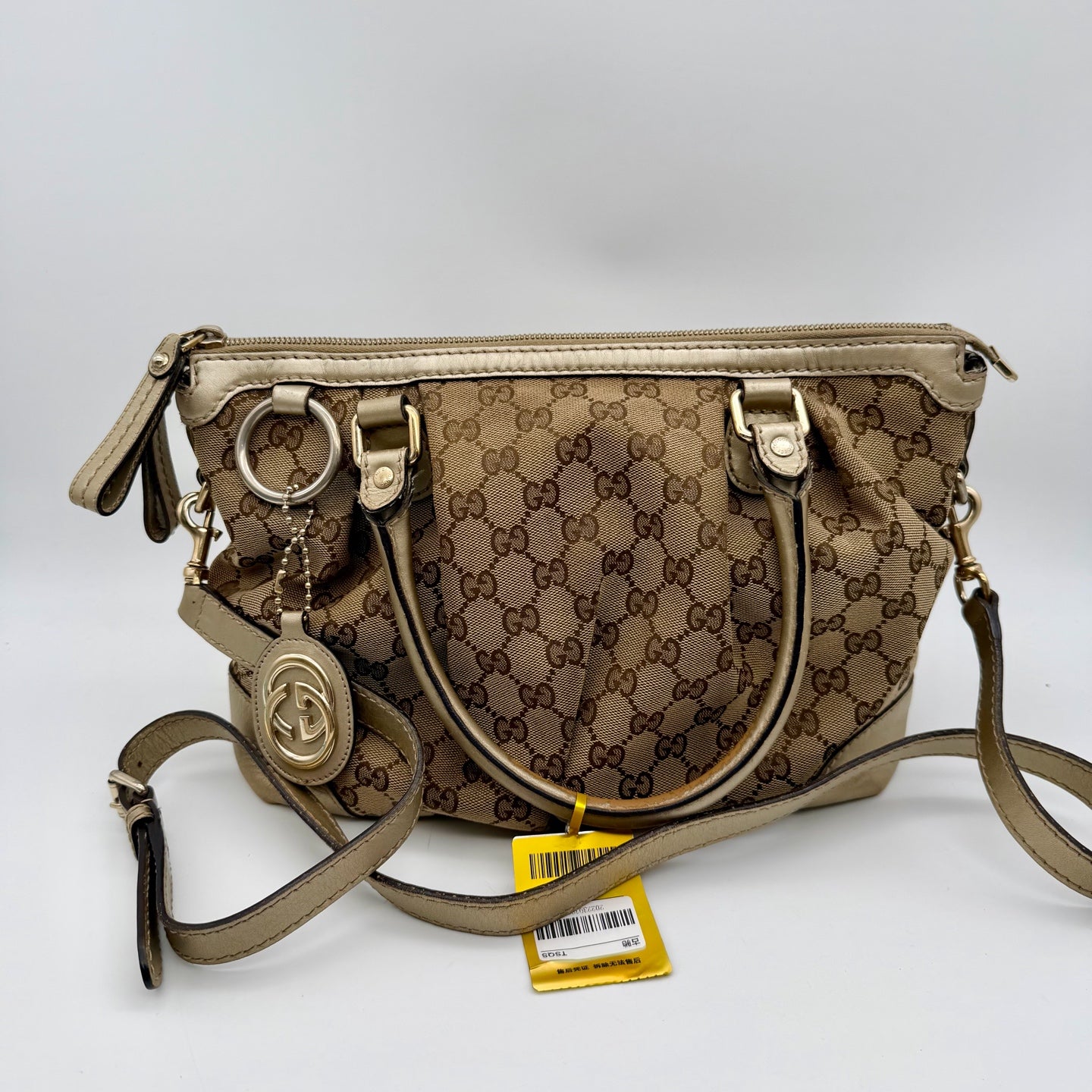 Gucci Canvas Black Satchel
