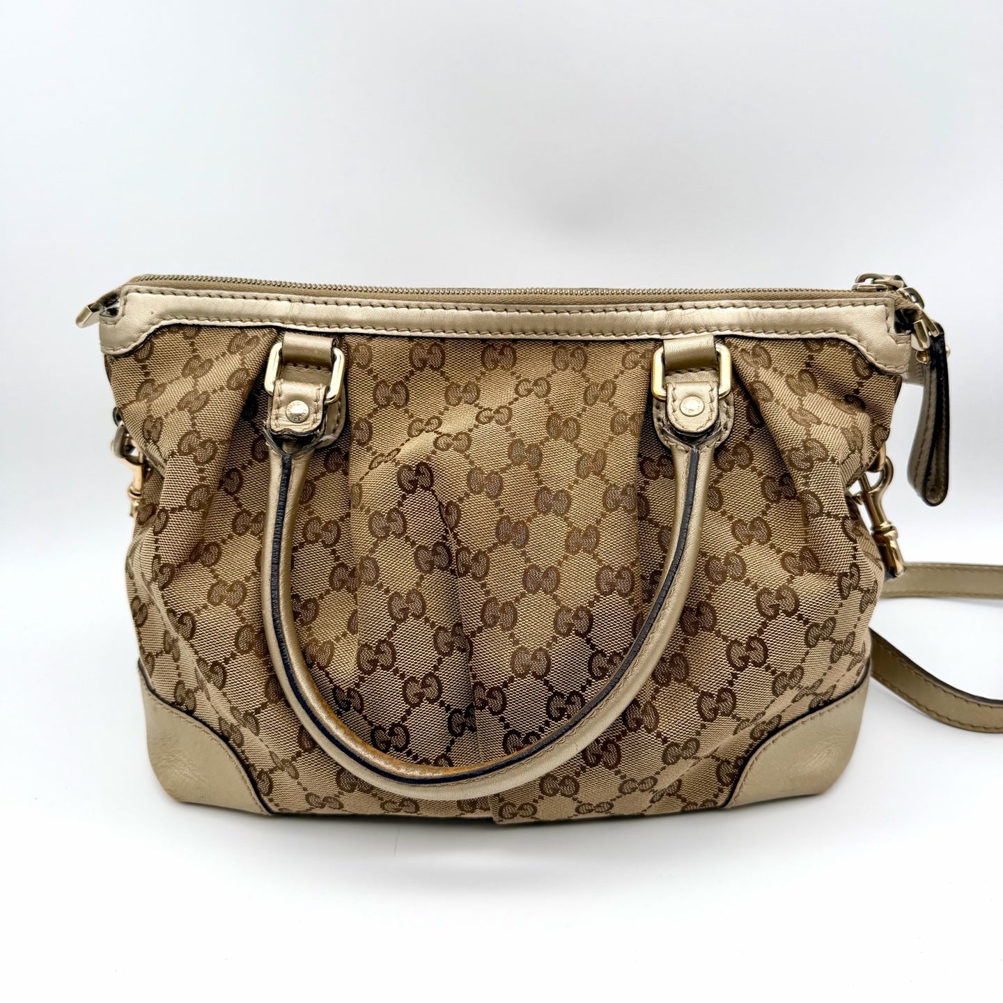 Gucci Canvas Black Satchel