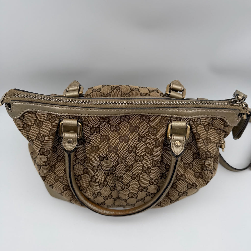 Gucci Canvas Black Satchel