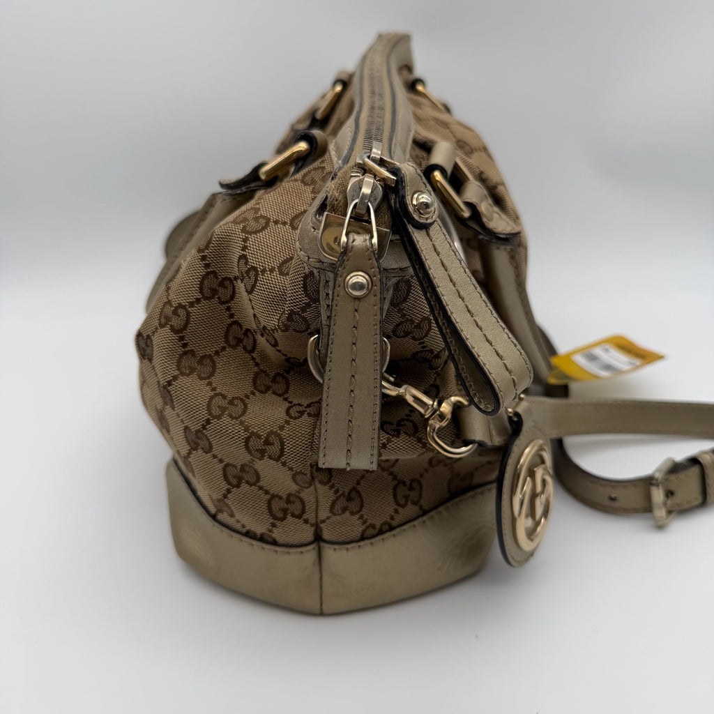 Gucci Canvas Black Satchel