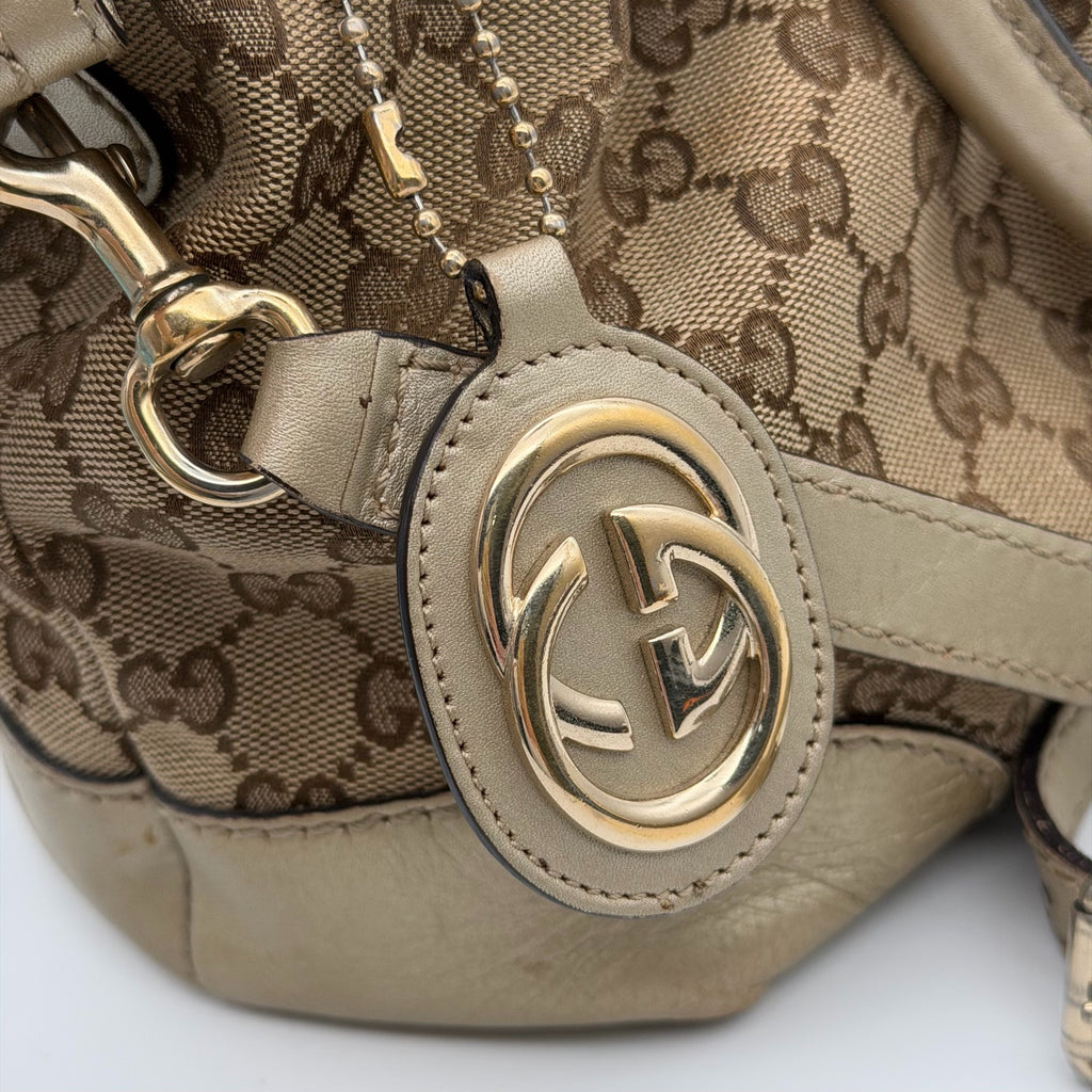Gucci Canvas Black Satchel