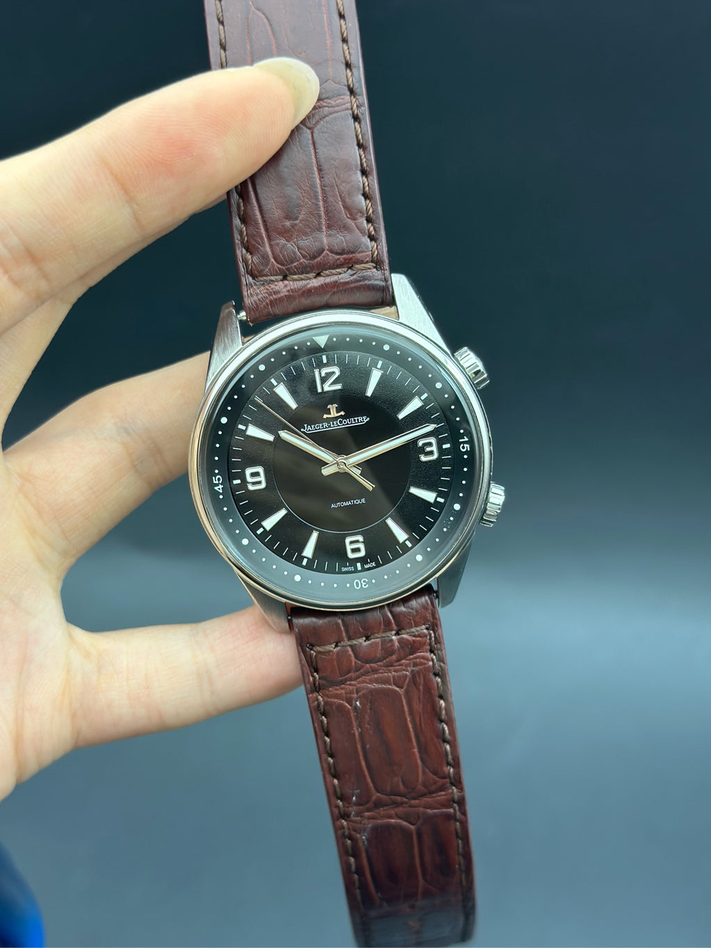 Jaeger LeCoultre Black Automatic (self-winding) watch