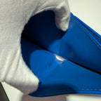 Bottega Veneta Intrecciato Blue Clutch Height: 9.5 cm, Width: 11 cm, Depth: 1 cm 605721VCPQ64219
