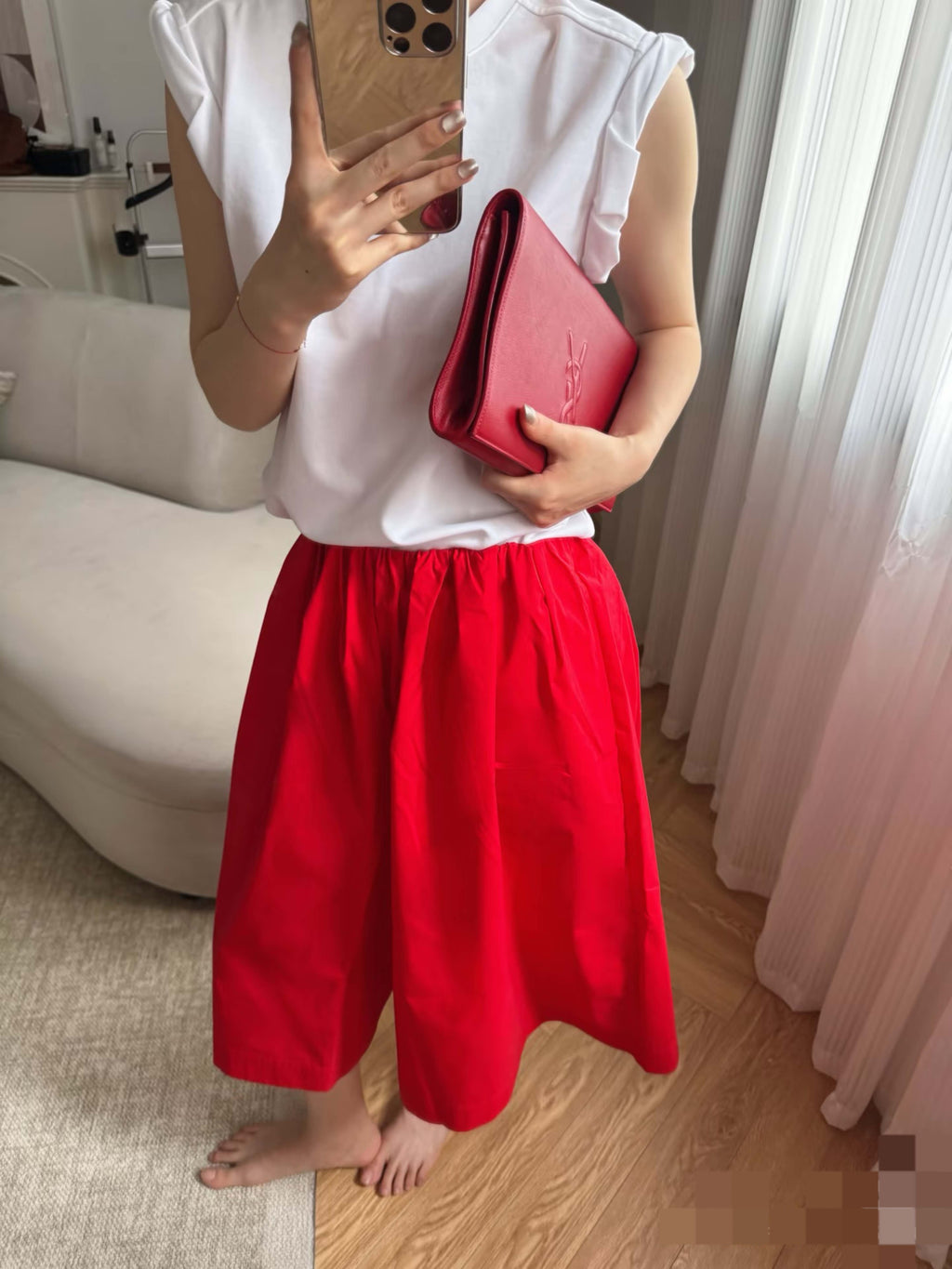 Saint laurent Red Clutch