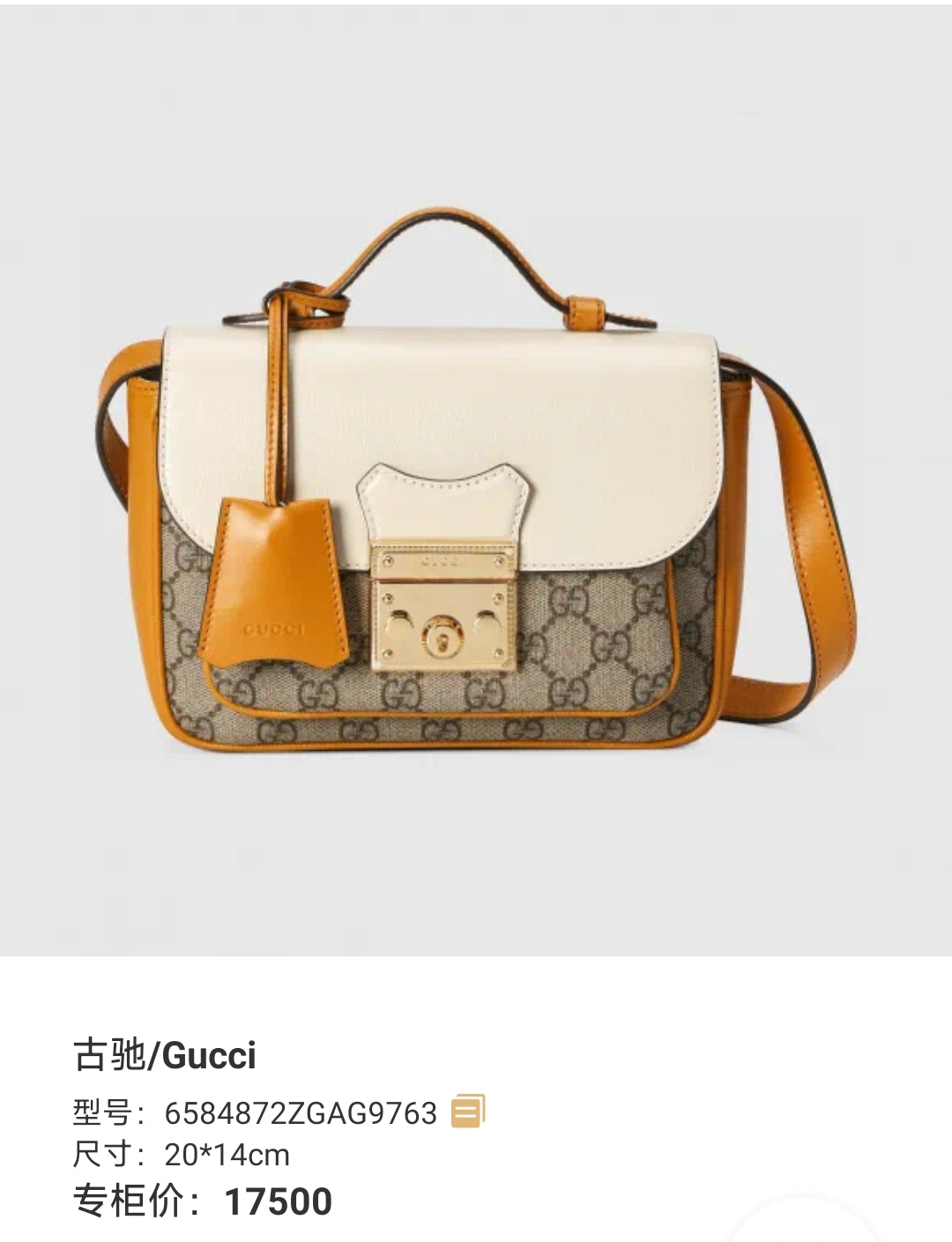 Gucci Metal Messenger Bag