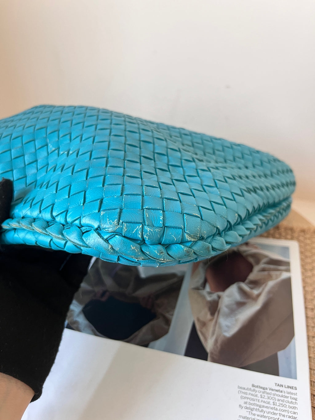 Bottega Veneta Leather Blue