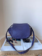 Bottega Veneta Leather Purple Crossbody