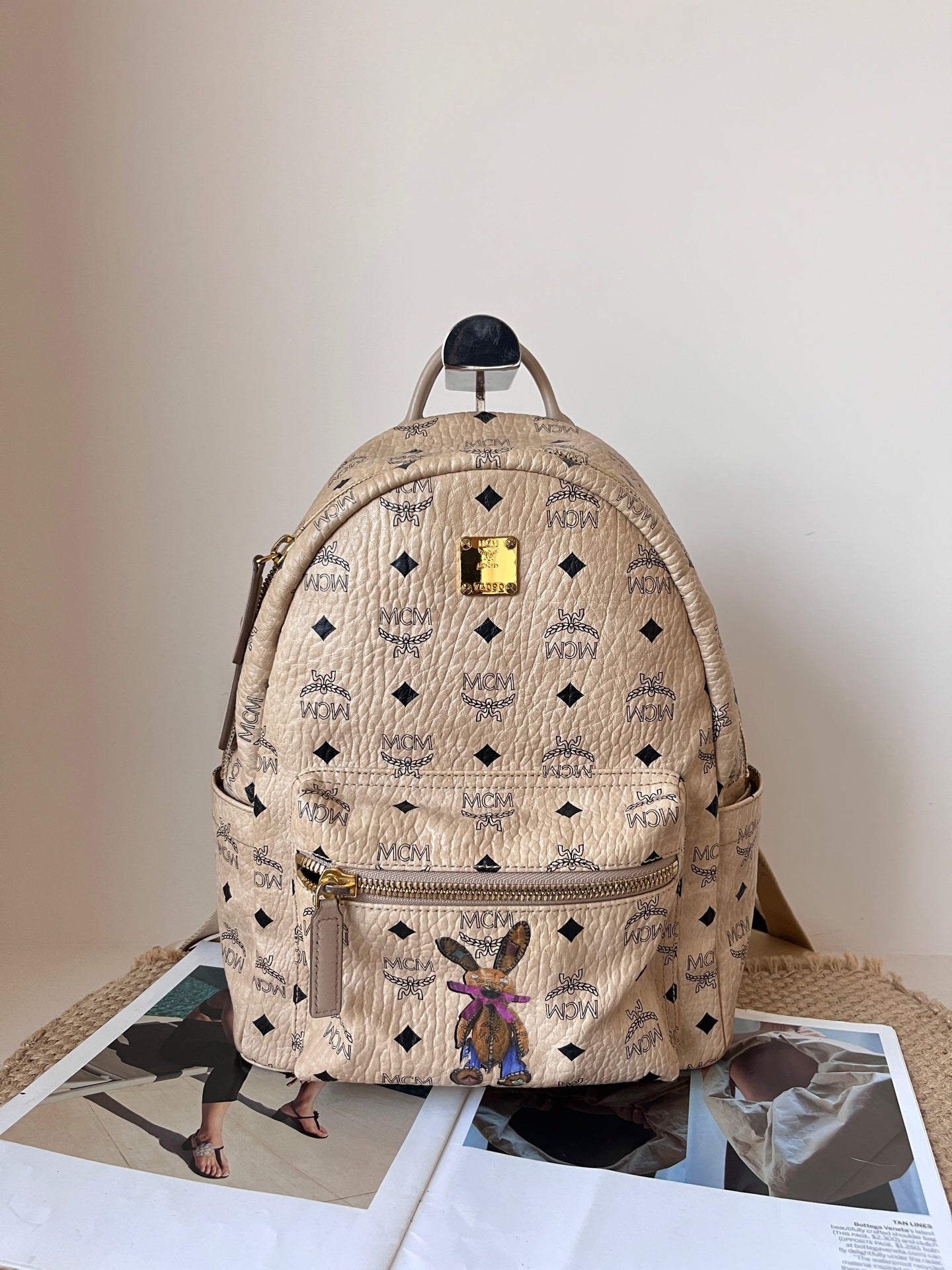 MCM Beige Backpack