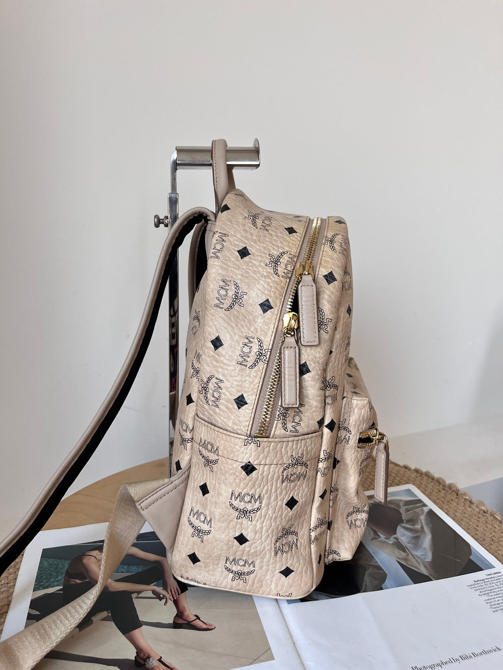 MCM Beige Backpack