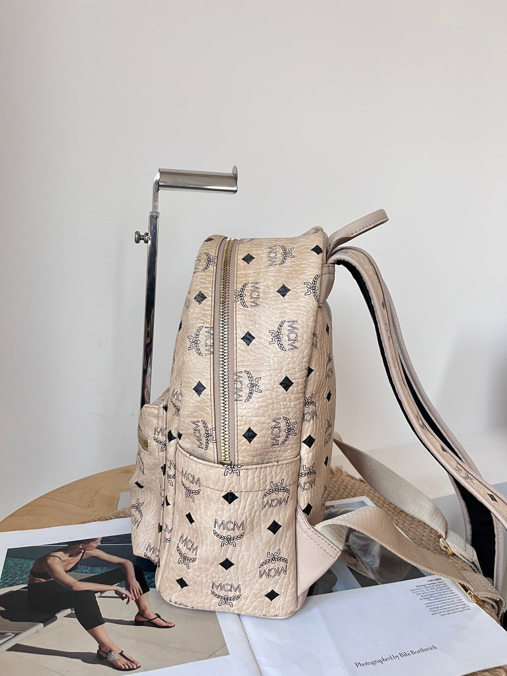 MCM Beige Backpack
