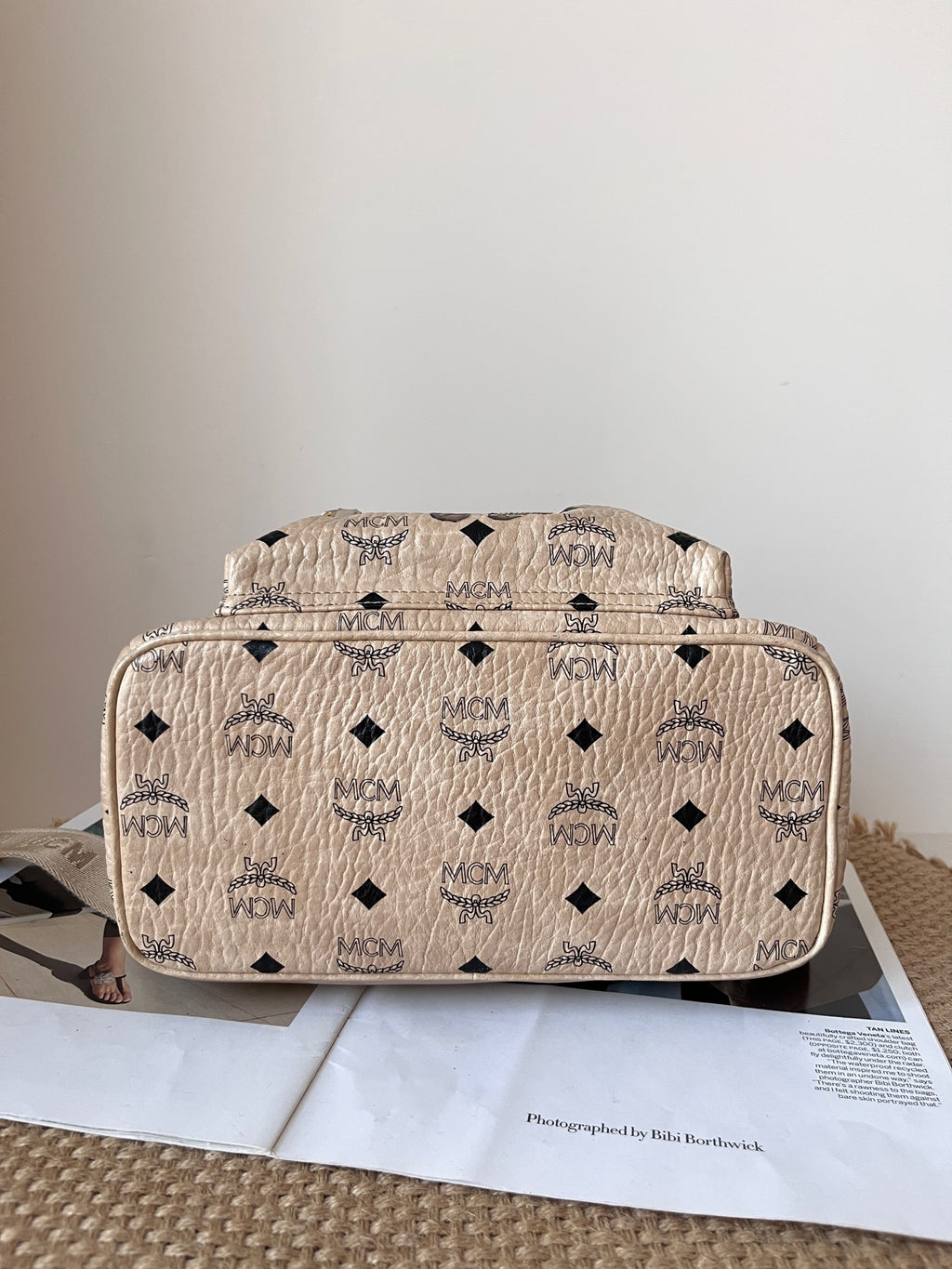 MCM Beige Backpack