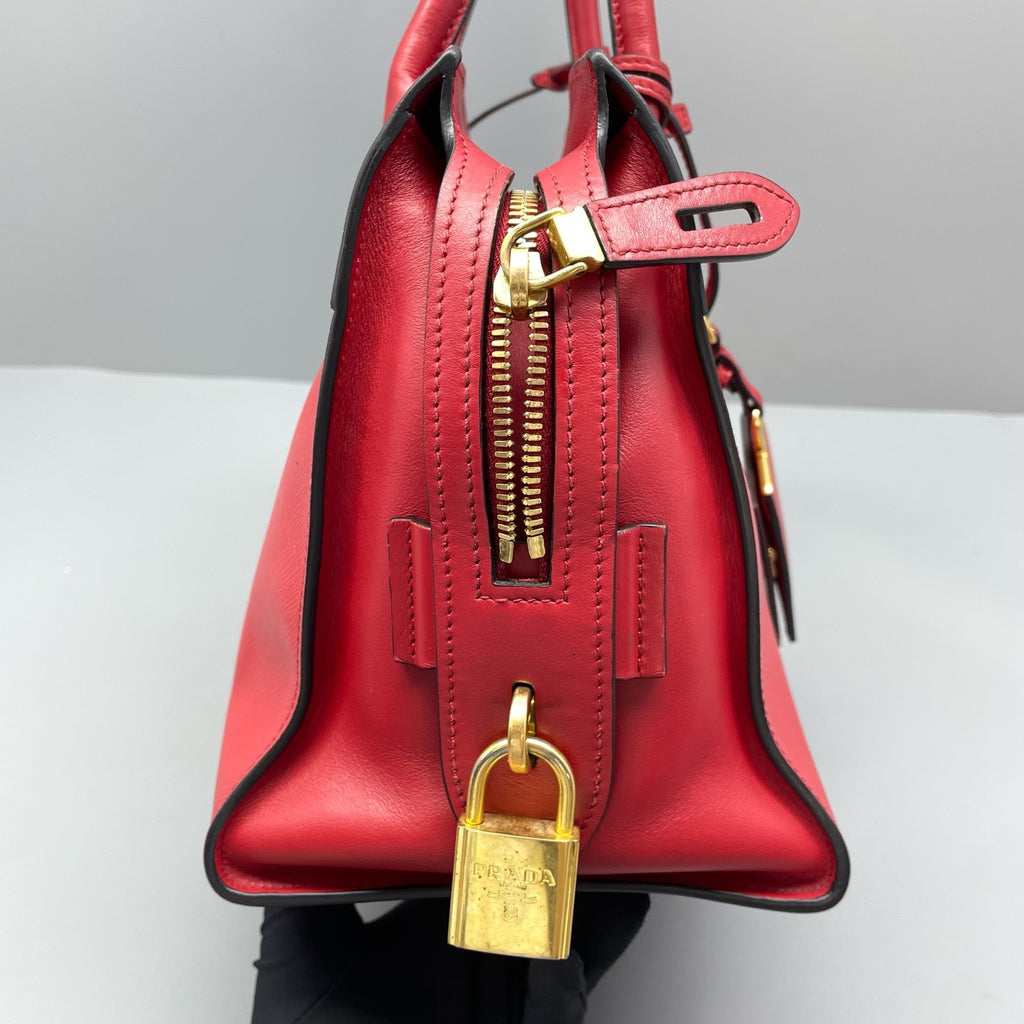 Prada Red Satchel
