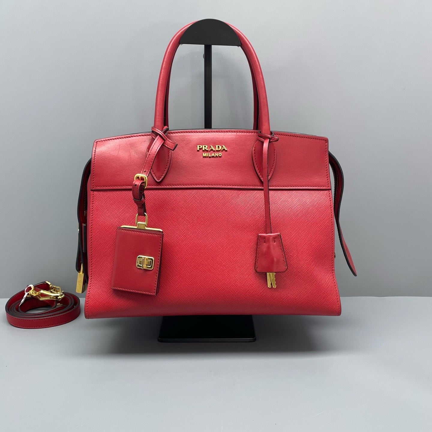 Prada Red Satchel