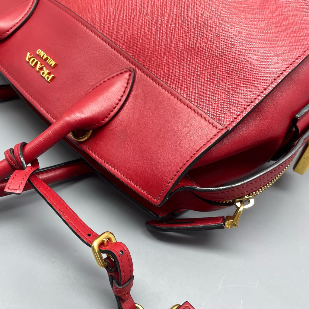Prada Red Satchel