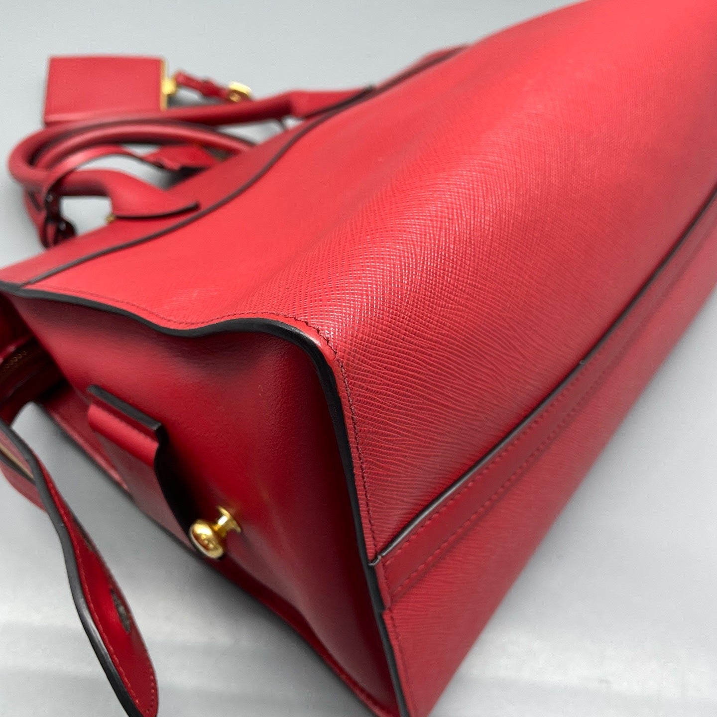 Prada Red Satchel