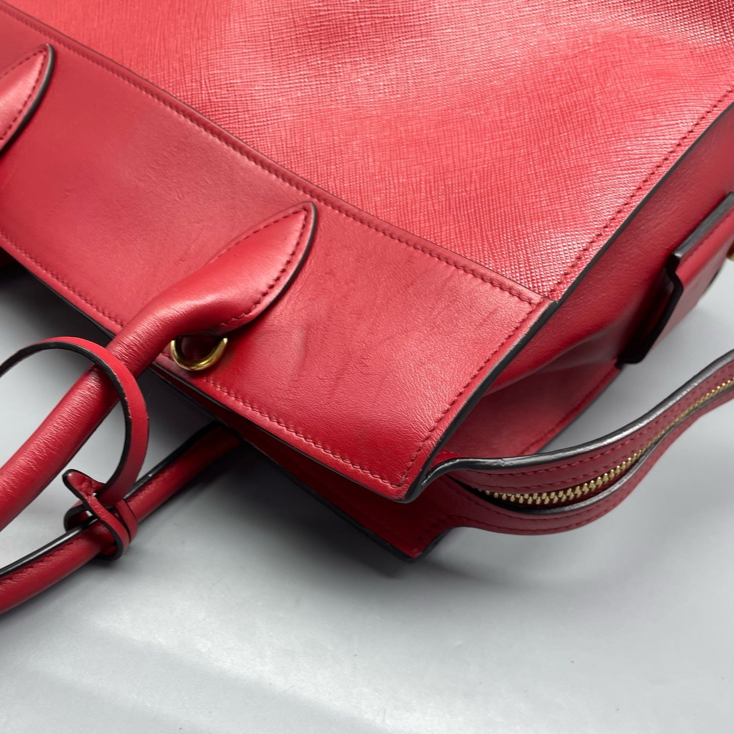 Prada Red Satchel