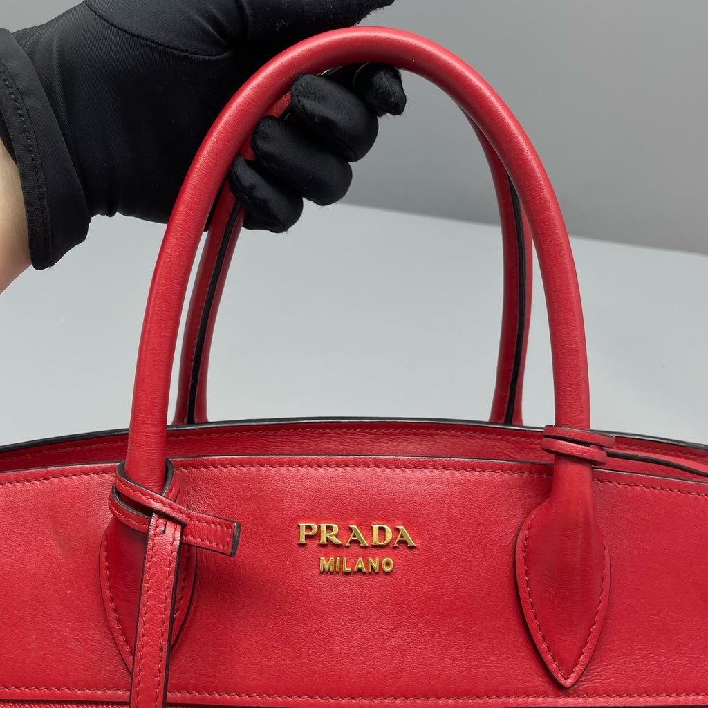 Prada Red Satchel