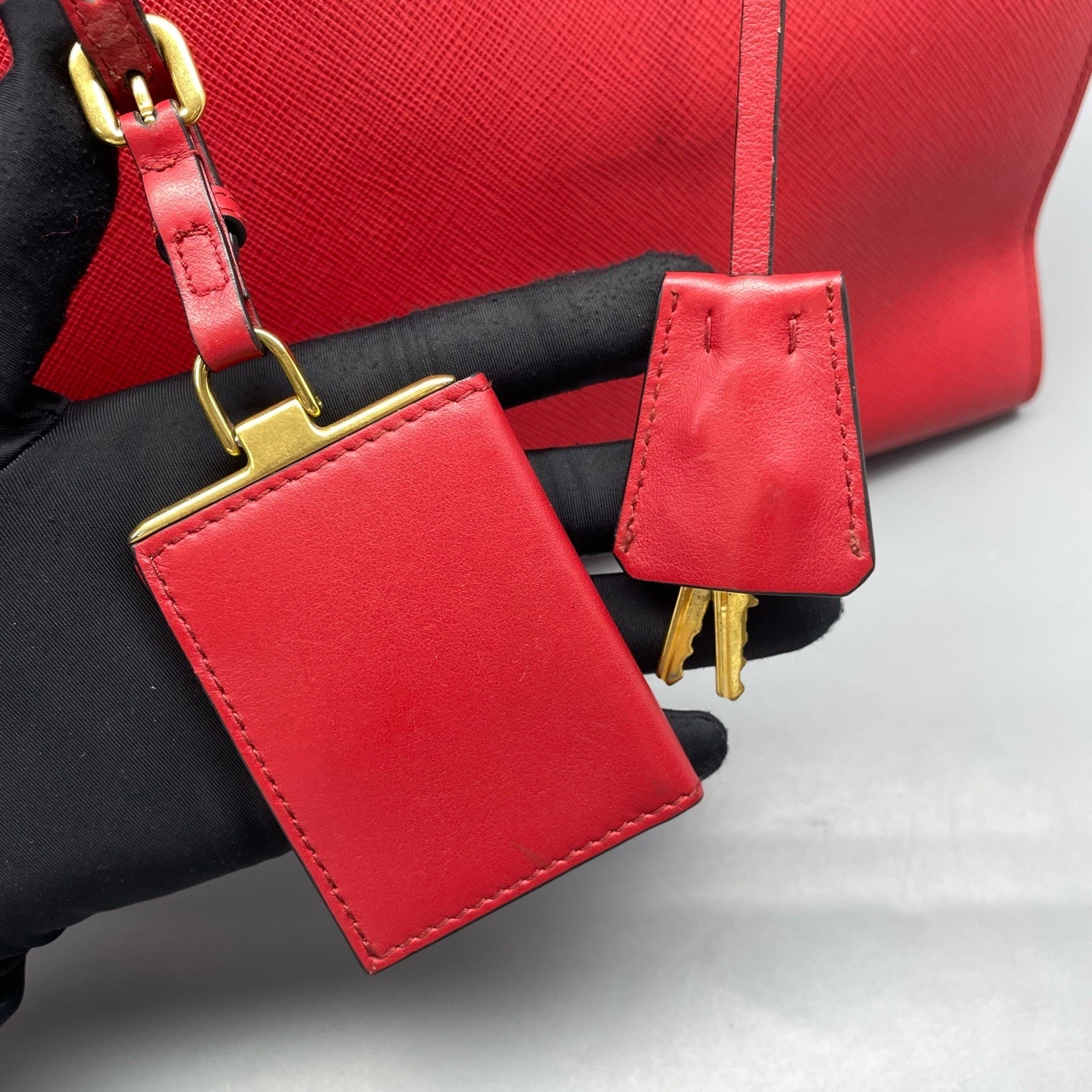 Prada Red Satchel