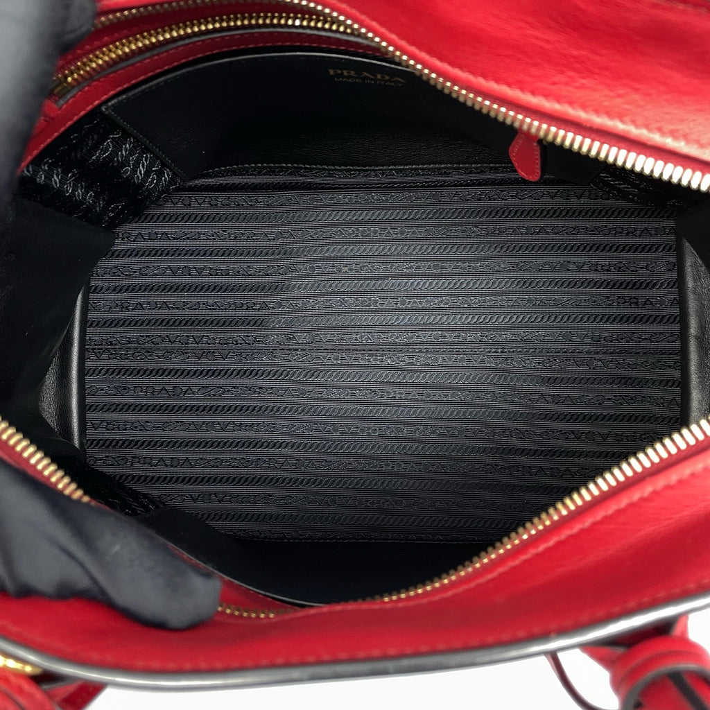 Prada Red Satchel