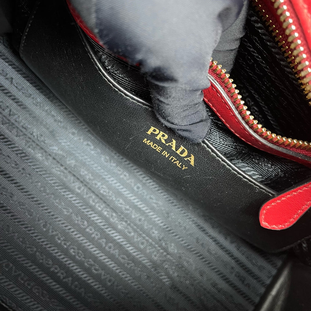 Prada Red Satchel
