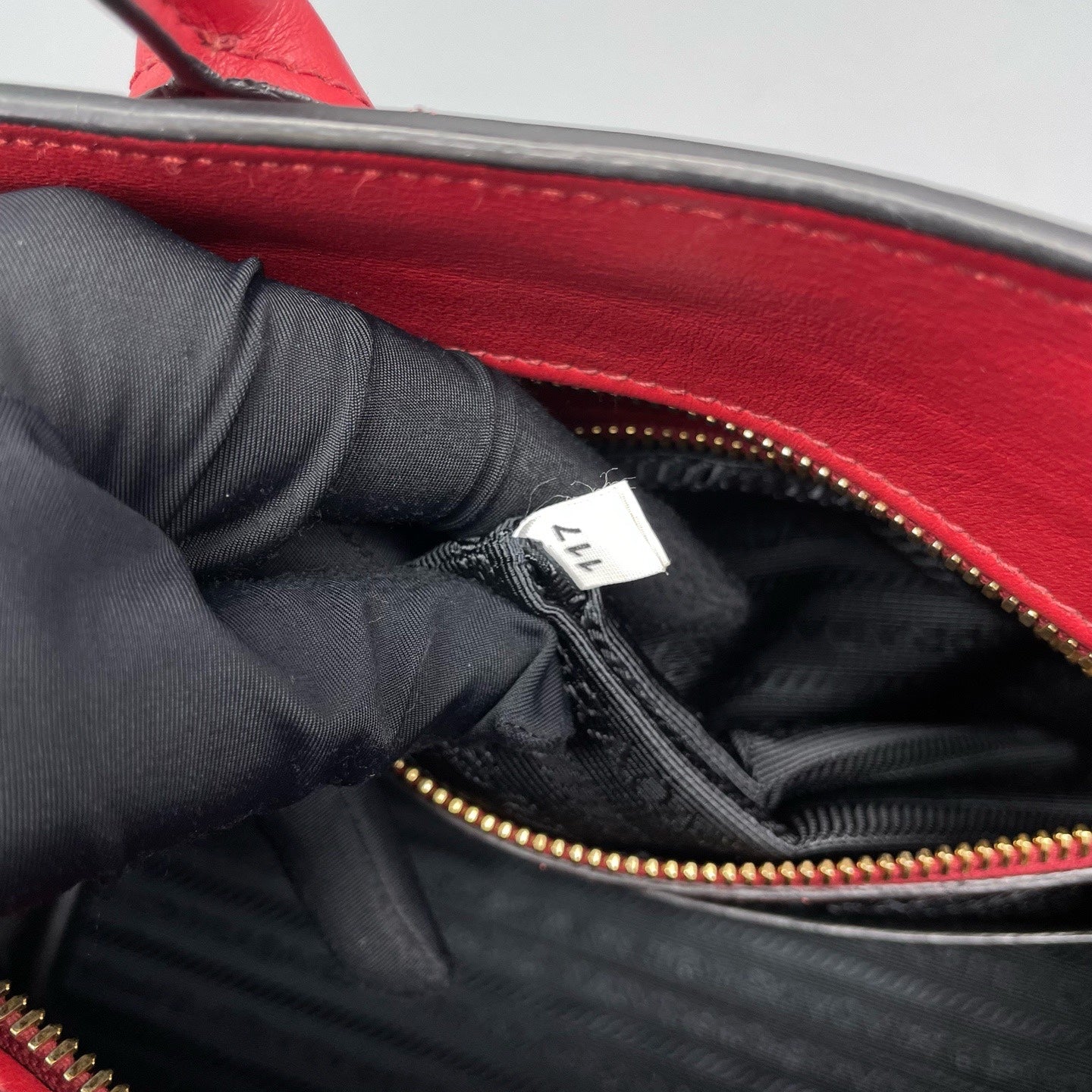 Prada Red Satchel