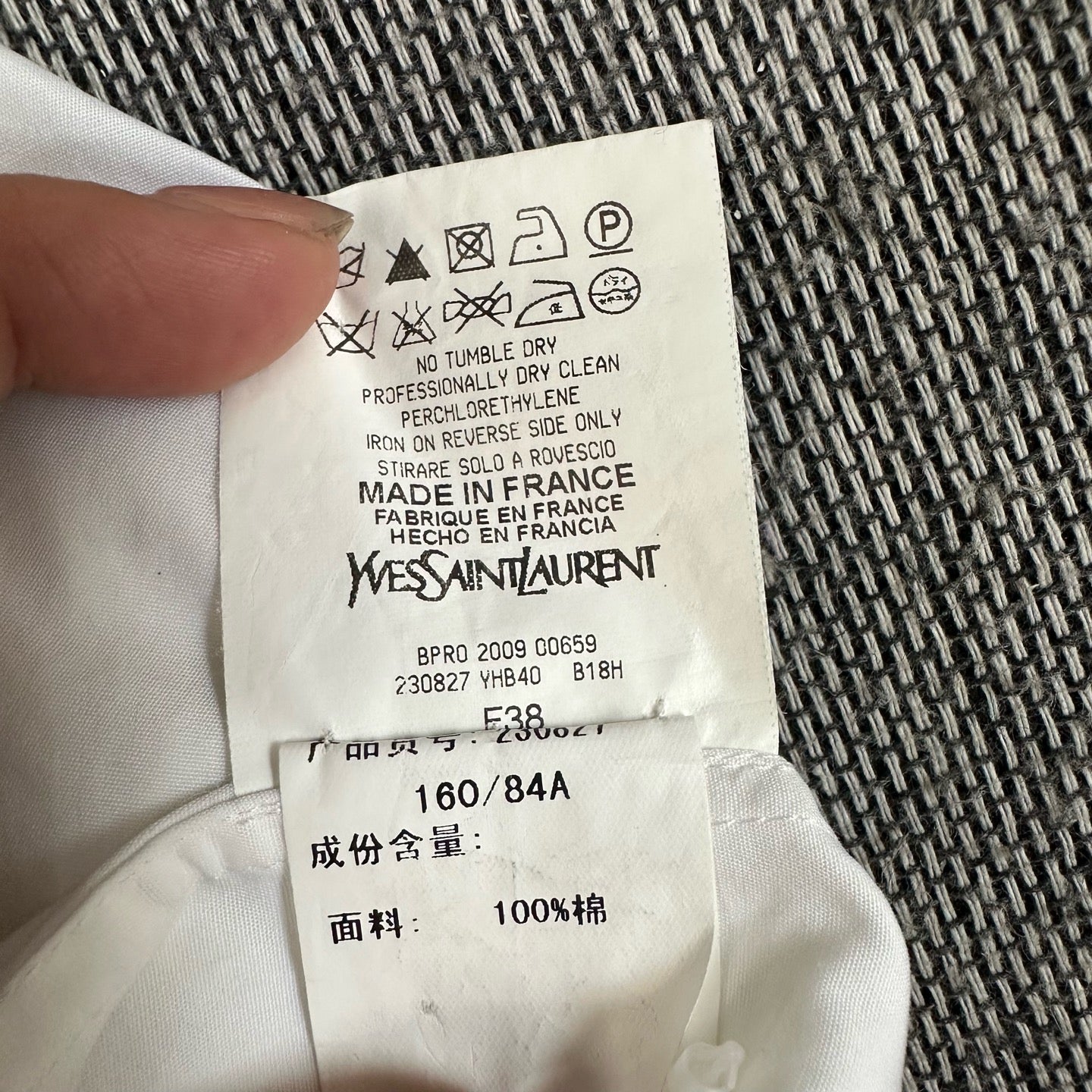Saint laurent Cotton White