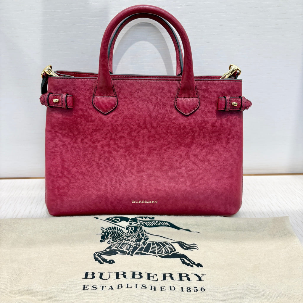 Burberry Leather Red Satchel