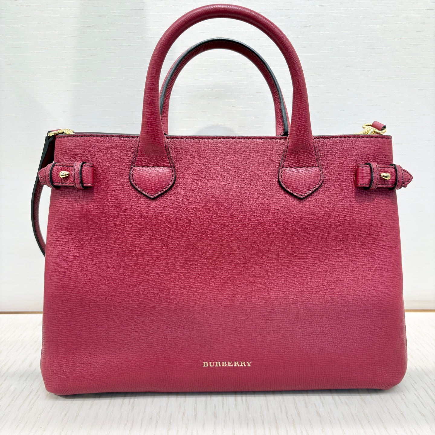 Burberry Leather Red Satchel