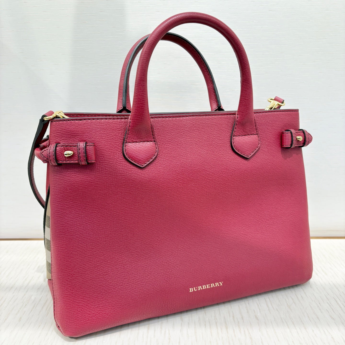 Burberry Leather Red Satchel