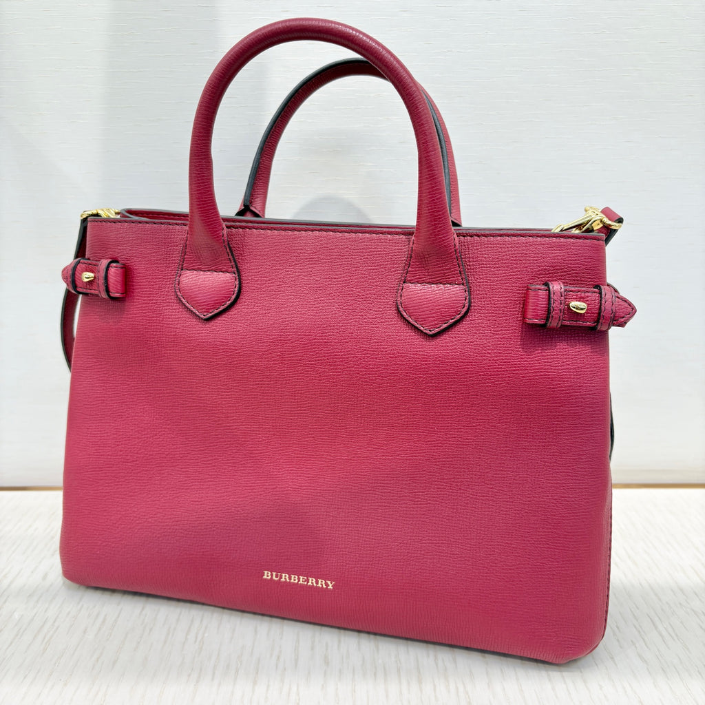 Burberry Leather Red Satchel