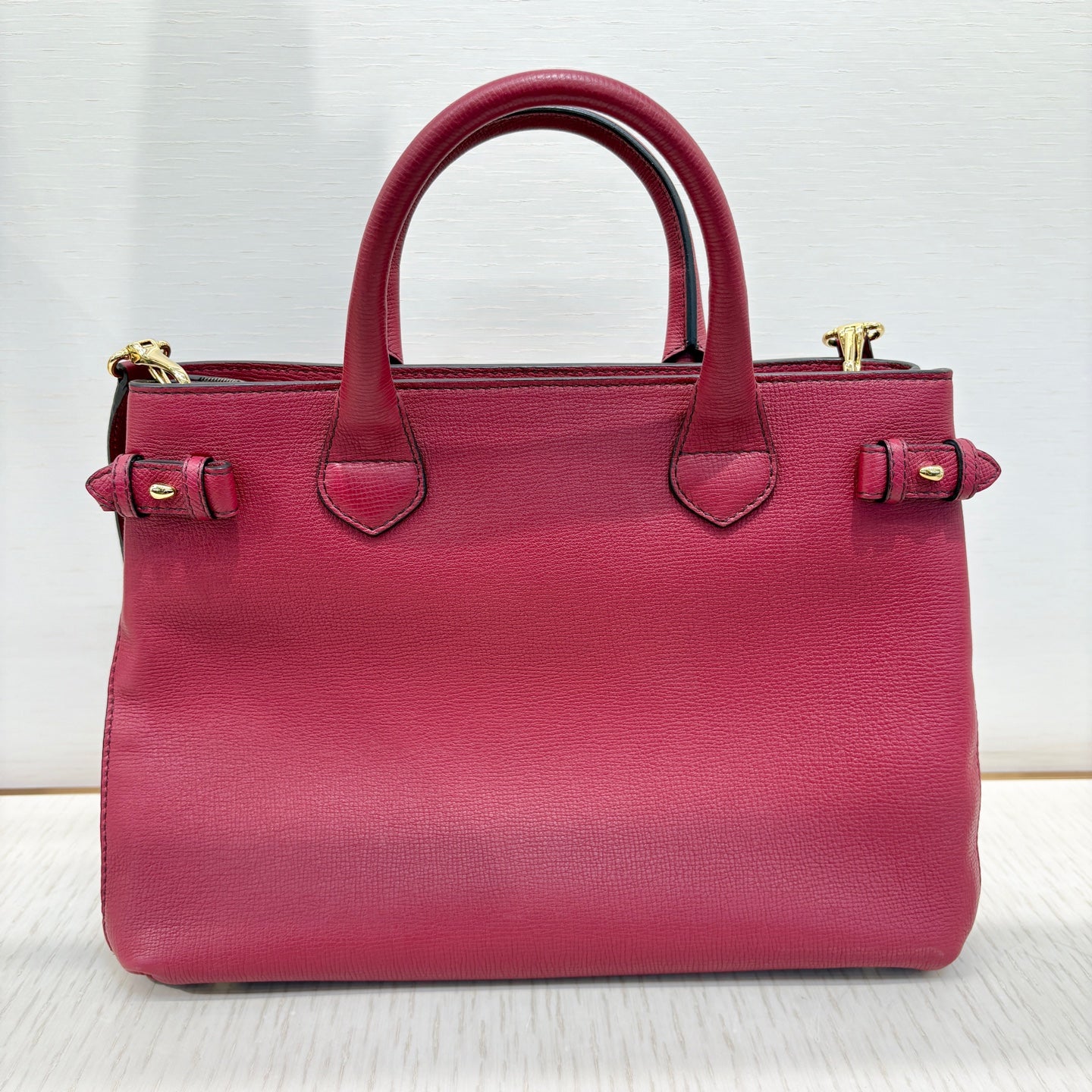 Burberry Leather Red Satchel
