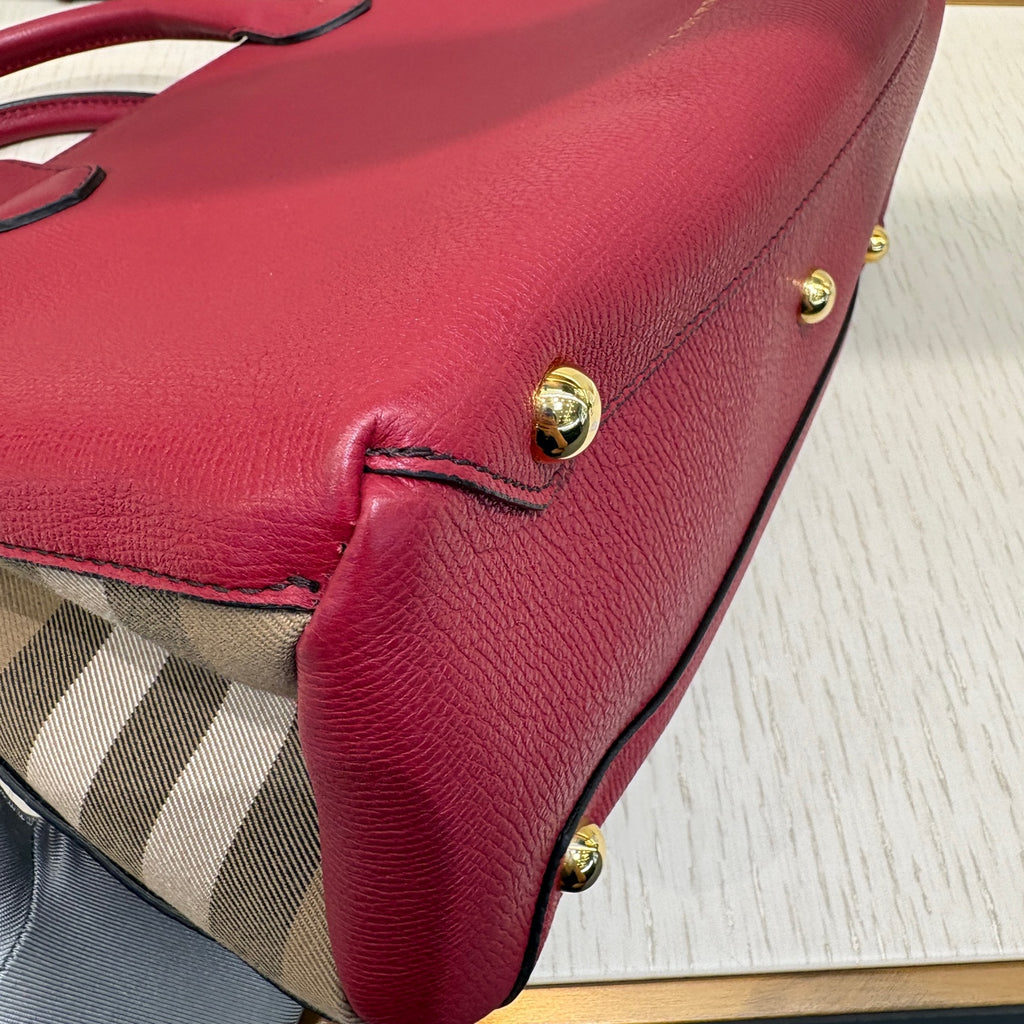 Burberry Leather Red Satchel