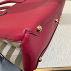 Burberry Leather Red Satchel
