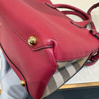 Burberry Leather Red Satchel