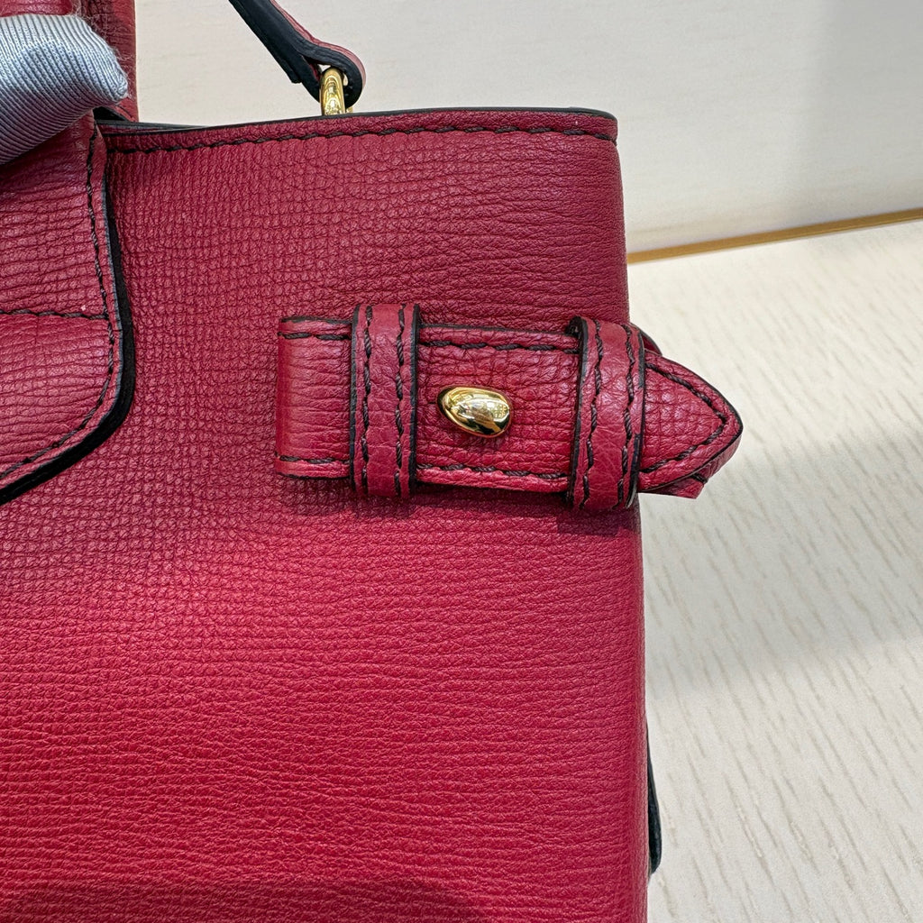 Burberry Leather Red Satchel