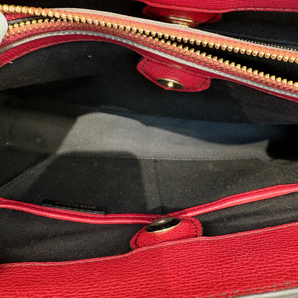 Burberry Leather Red Satchel