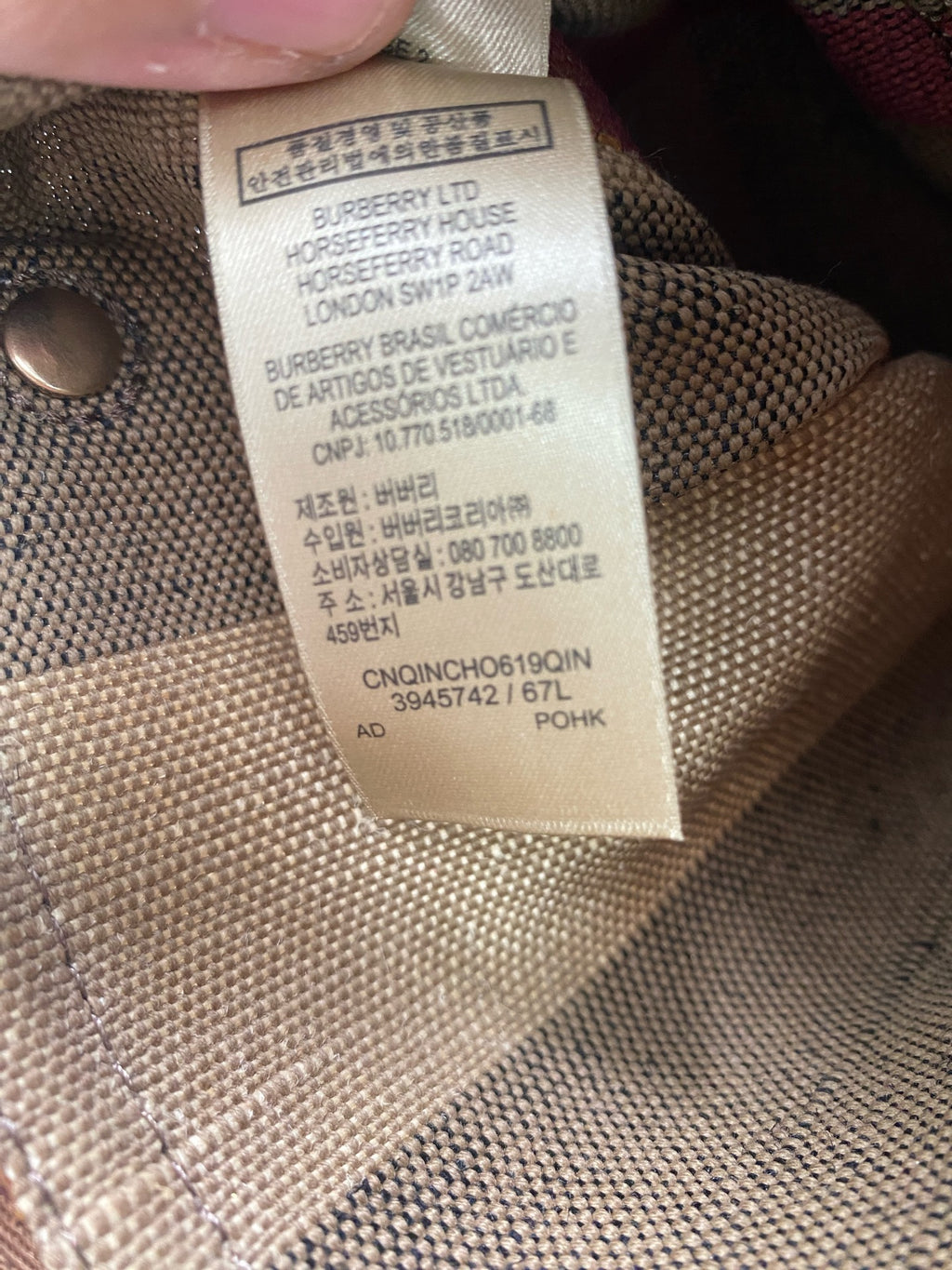 Burberry Bucket & Drawstring Bag