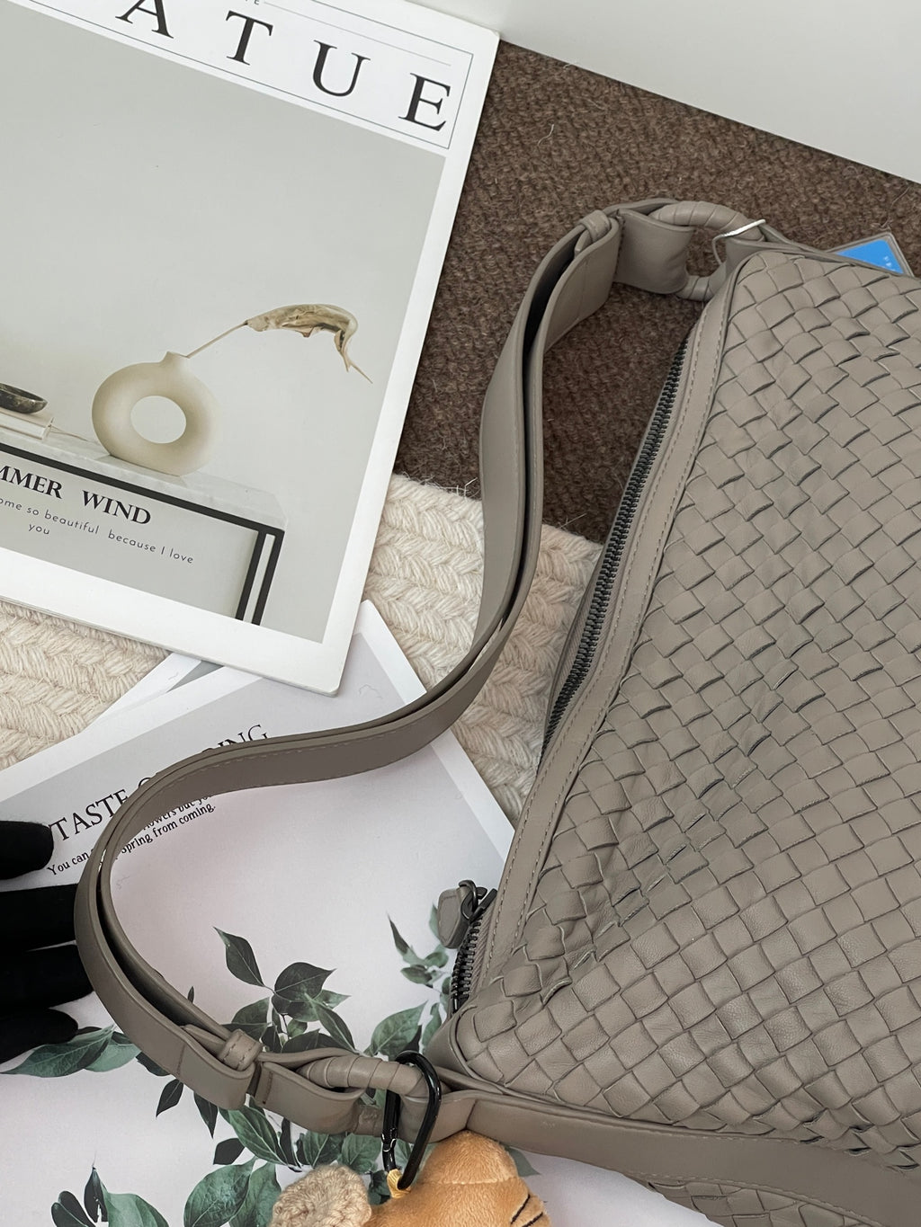 Bottega Veneta Gray Shoulder Bag