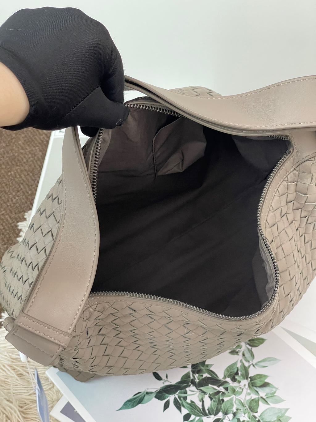 Bottega Veneta Gray Shoulder Bag