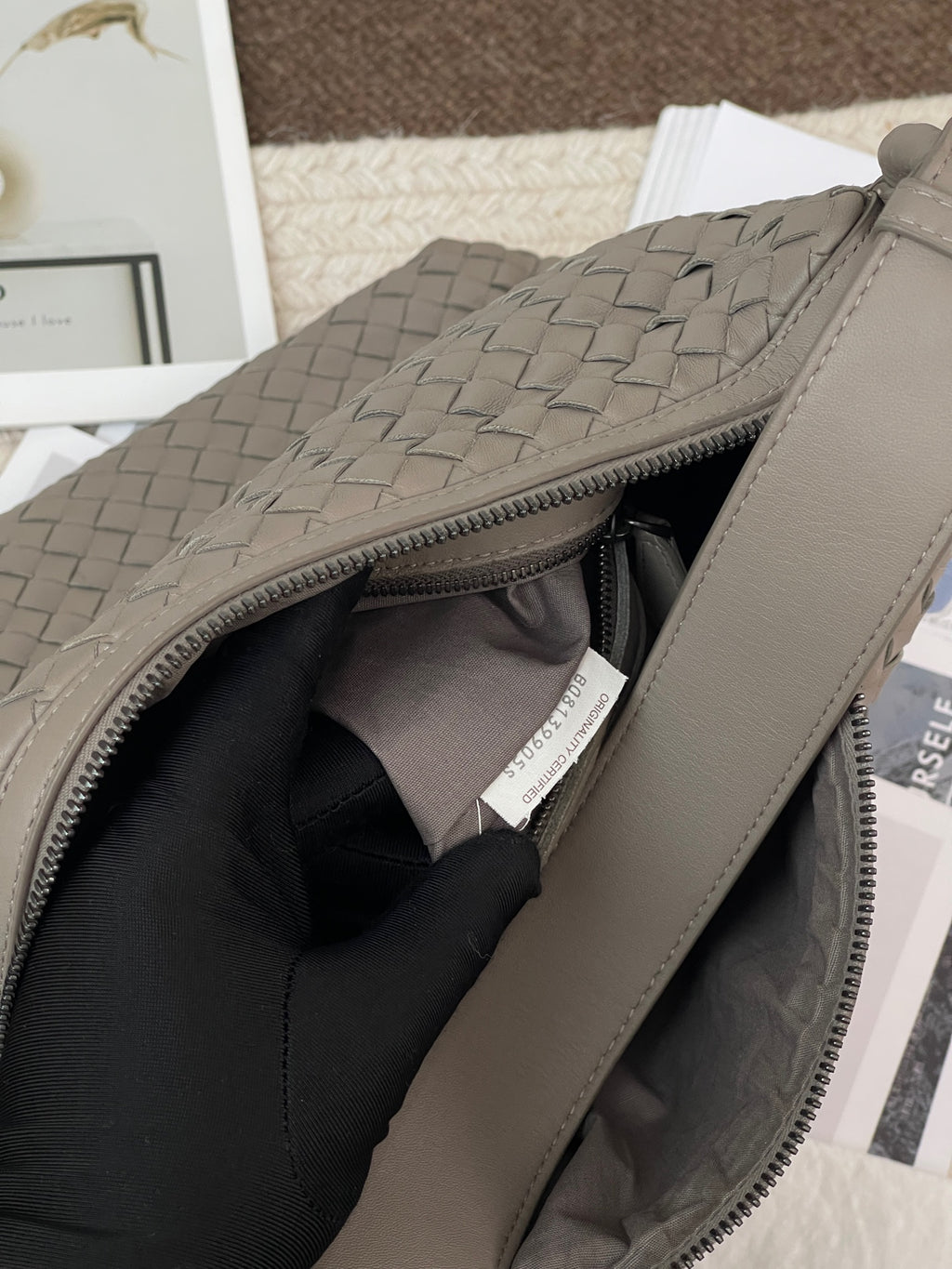 Bottega Veneta Gray Shoulder Bag
