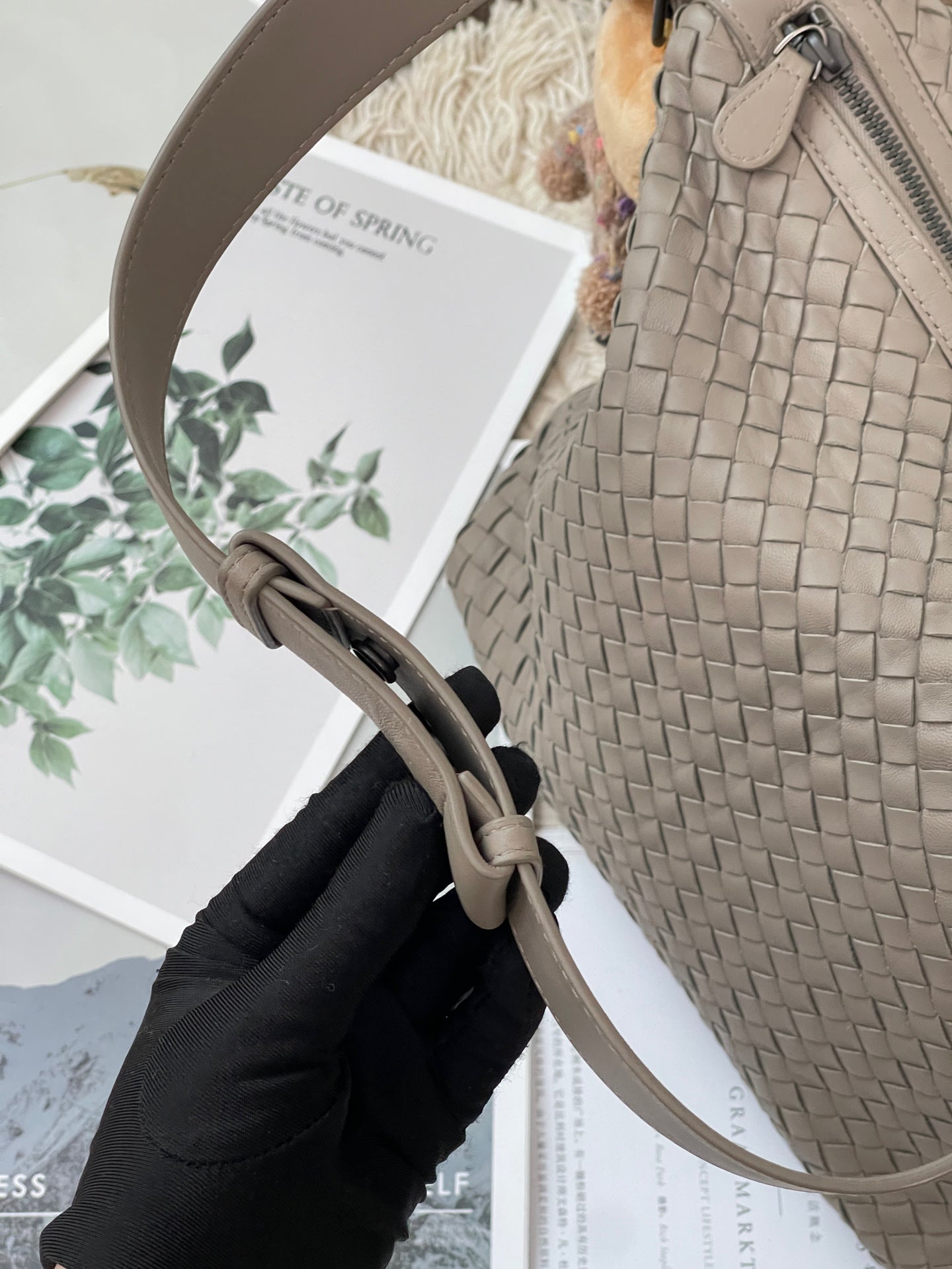 Bottega Veneta Gray Shoulder Bag